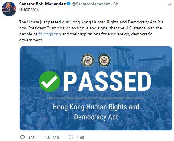 Bob Menendez‘s Twitter