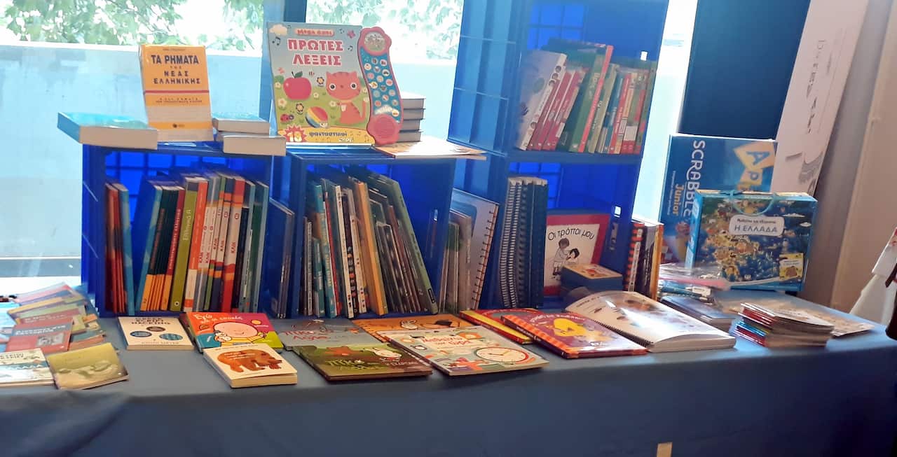 At Modern Greek Teachers' Association of Victoria's networking event in Melbourne's Greek Centre. 