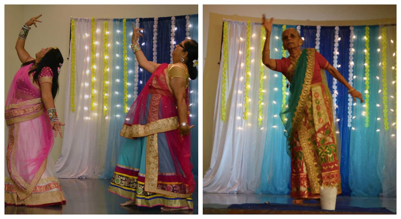 Senior citizens in Perth performed traditional dance. 