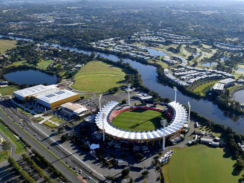The Carrara Stadium and the Carrara Sports and Leisure Centre