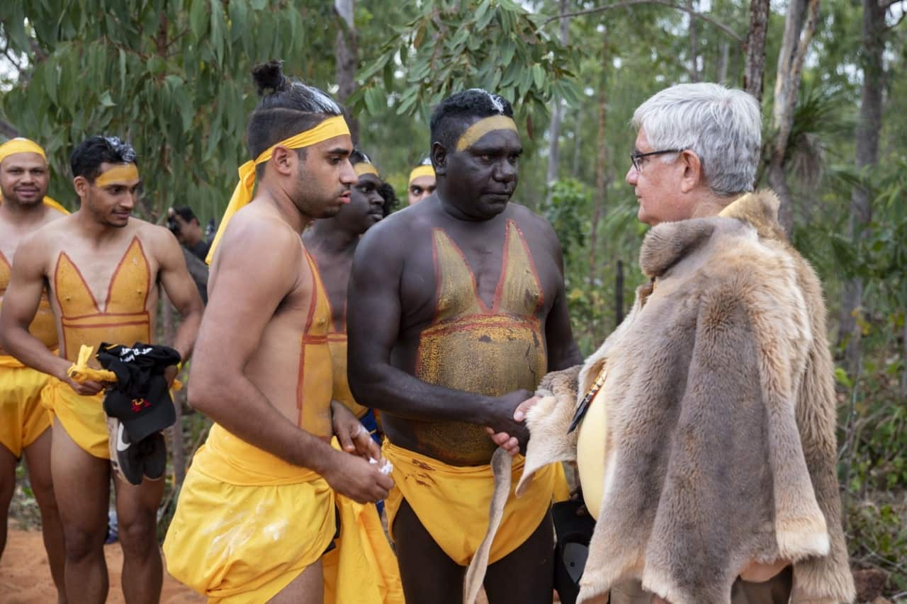 Ken Wyatt meets Gamatj leaders.
