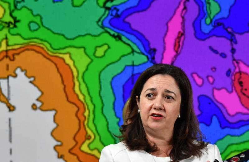 Queensland Premier Annastacia Palaszczuk after attending a meeting of the State Disaster Management Committee.