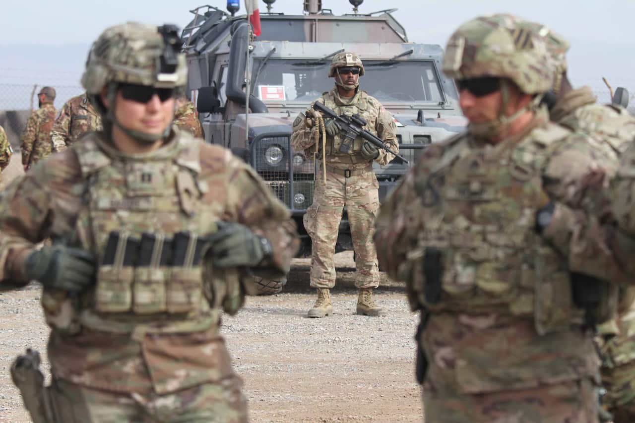 US soldiers in Herat, Afghanistan, in February 2019.