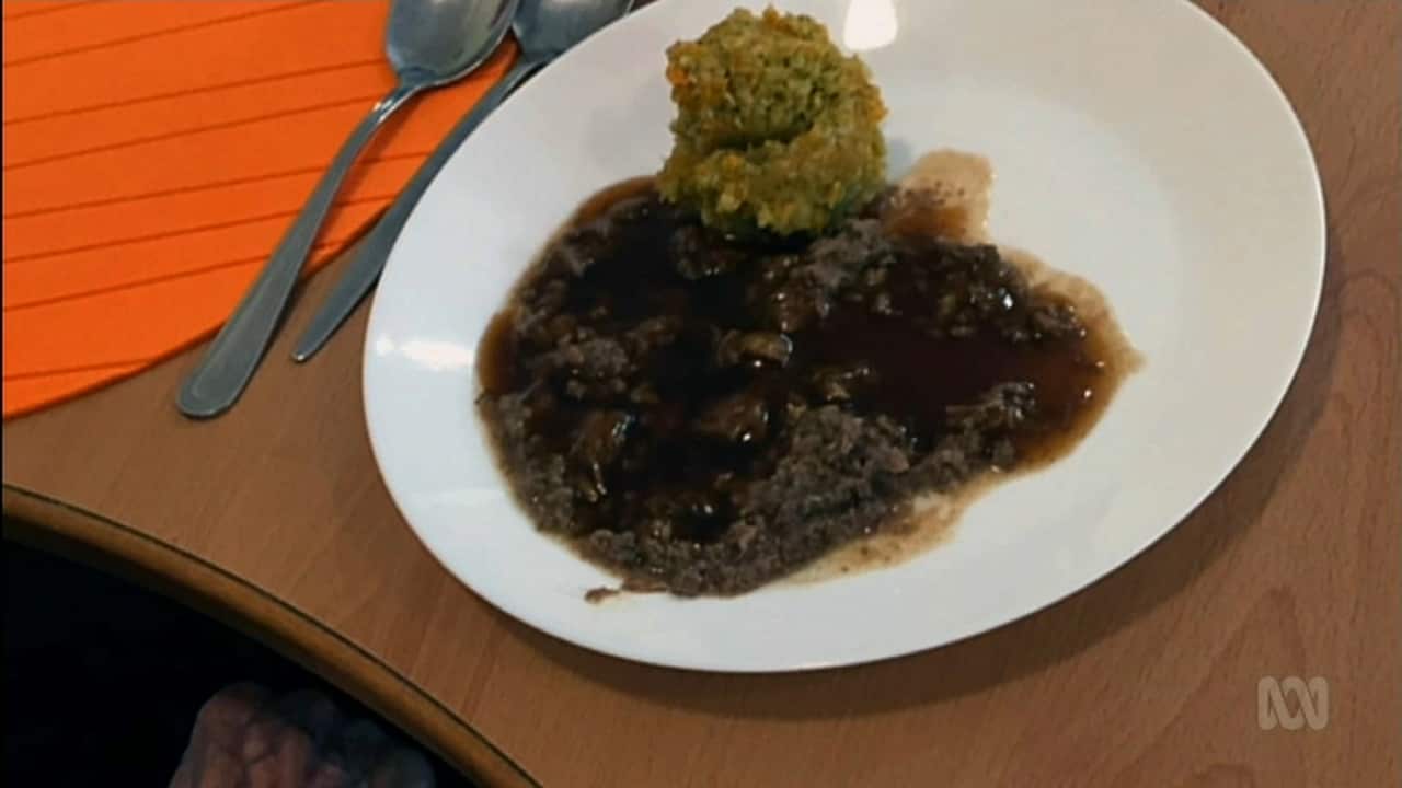 Photos of food given to residents at aged care facility