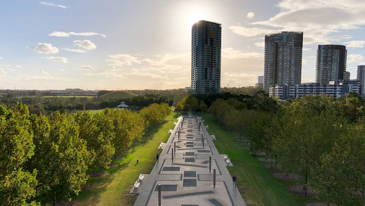 The Opal Tower is seen at Olympic Park in Sydney, on 14 January, 2018.  