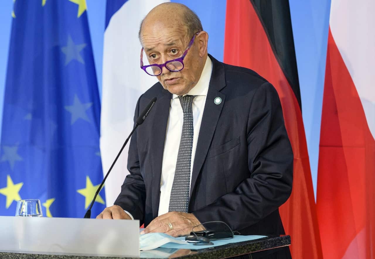 French Foreign Minister Jean-Yves Le Drian says France's ambassadors to Australia and the US are being recalled immediately.