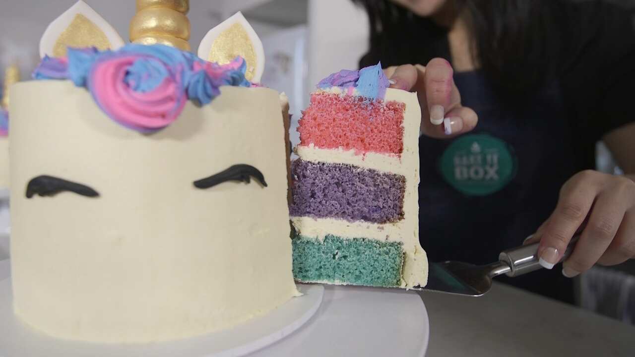Bake It Box's famous unicorn cake.