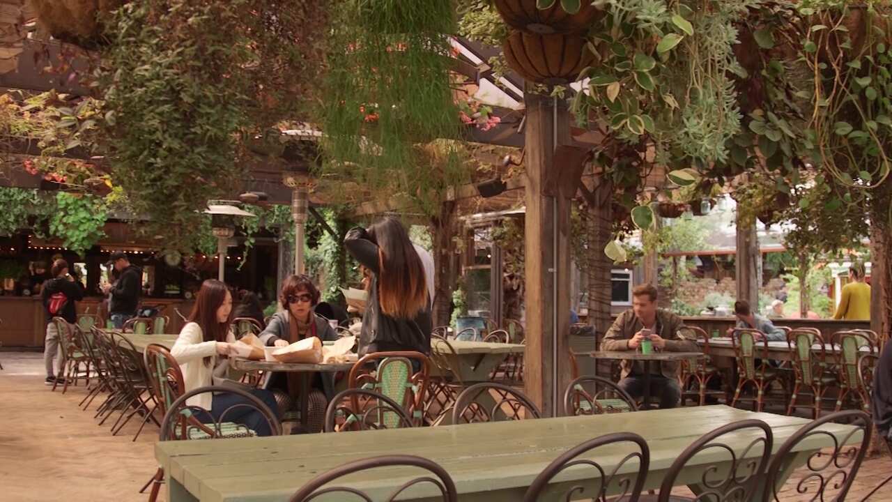 The Grounds of Alexandria transformed an old parking lot into a garden cafe.