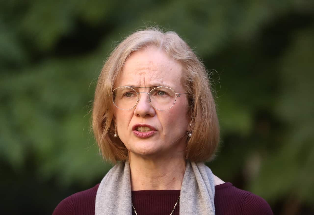 Queensland Chief Health Officer Dr Jeannette Young during a press conference in Brisbane, Sunday, August 1, 2021
