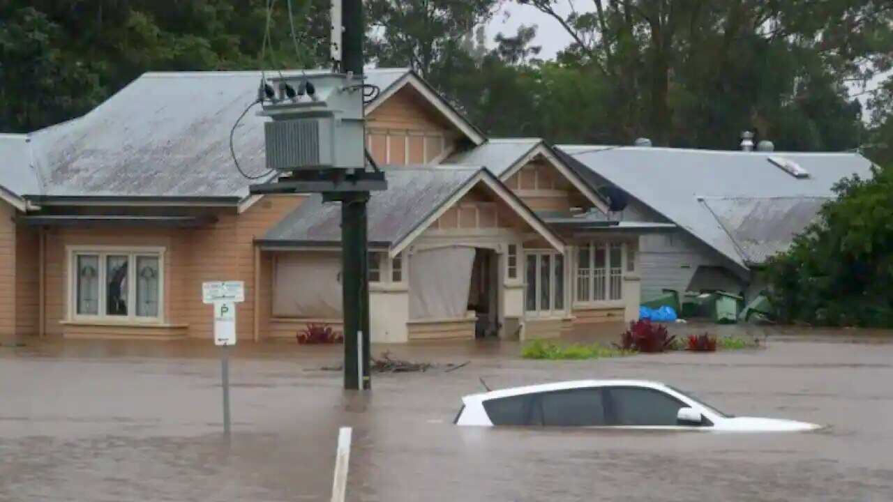 Flooding in the town of Lismore, northeastern New South Wales, Monday, 28 February, 2022.