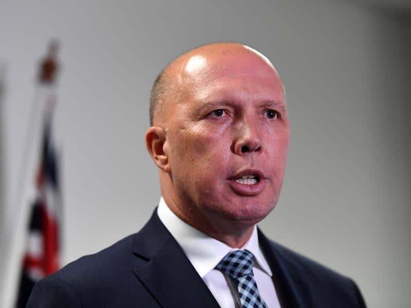 Peter Dutton at Parliament House.