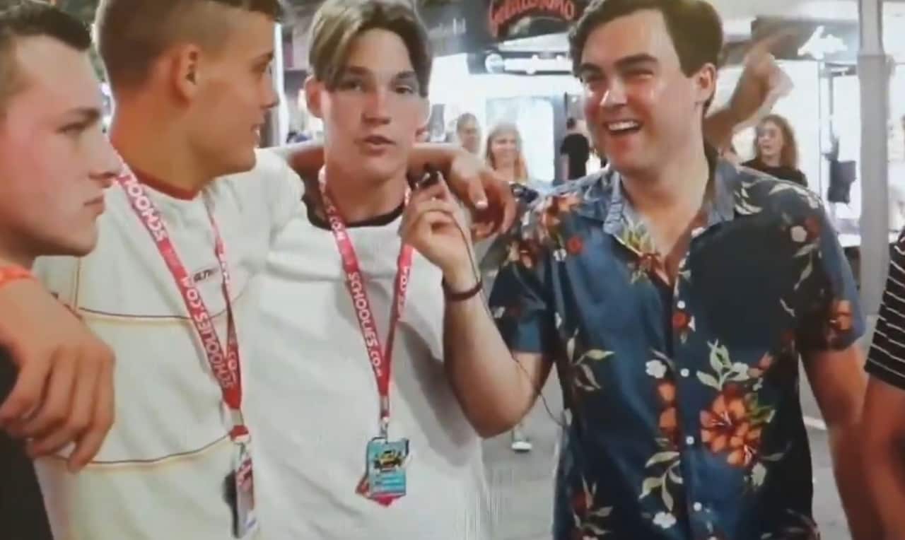 Mr McGain was condemned on social media after the video was posted. 