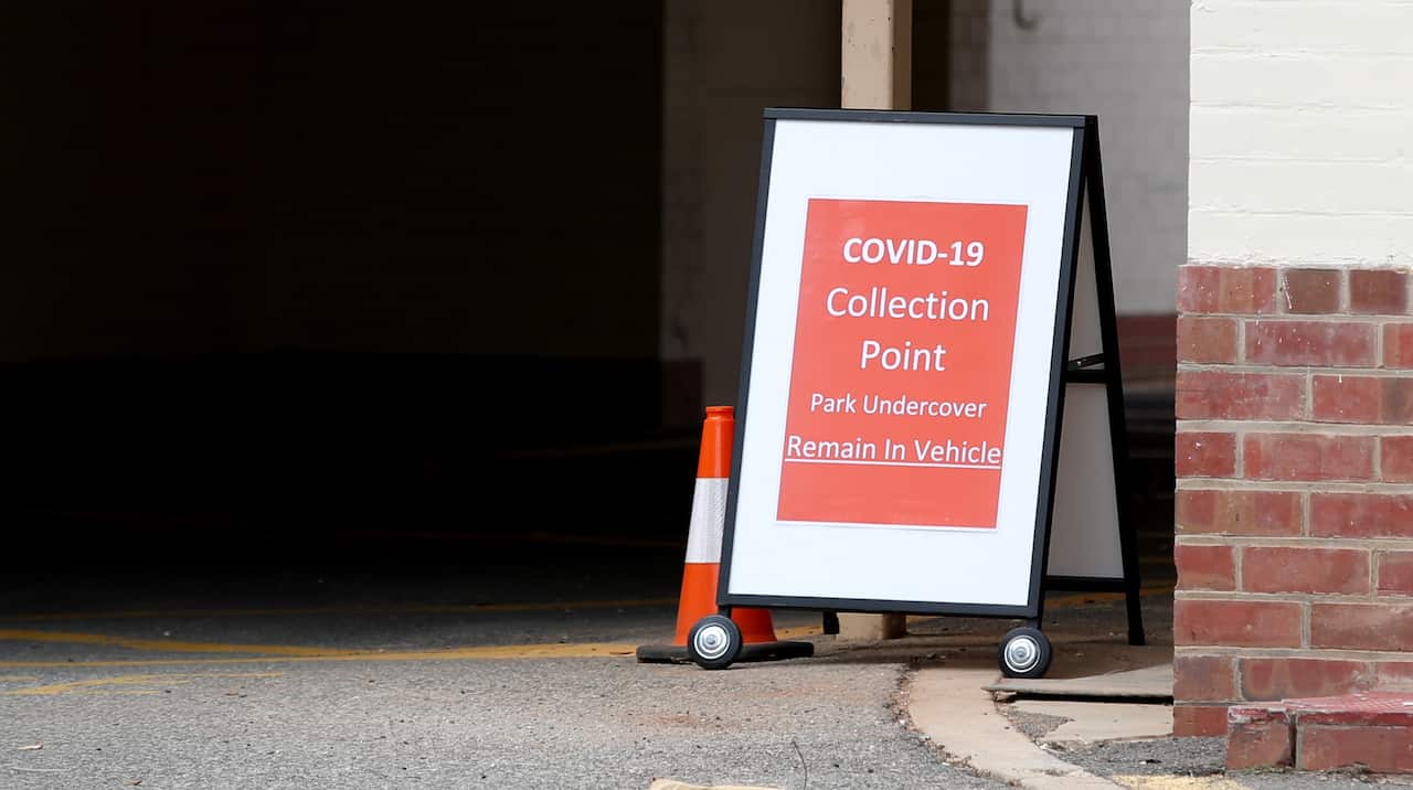 Drive-through coronavirus testing service at the  Repatriation Hospital in Adelaide, Friday, 13 March, 2020.  