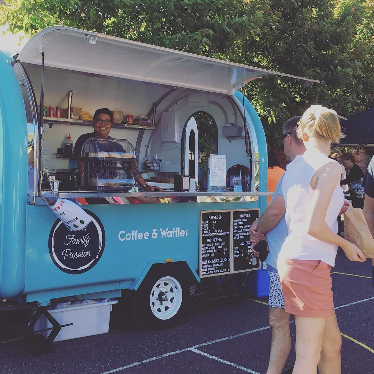 Joseph Rocillo on their mobile cafe' Food Family Passion