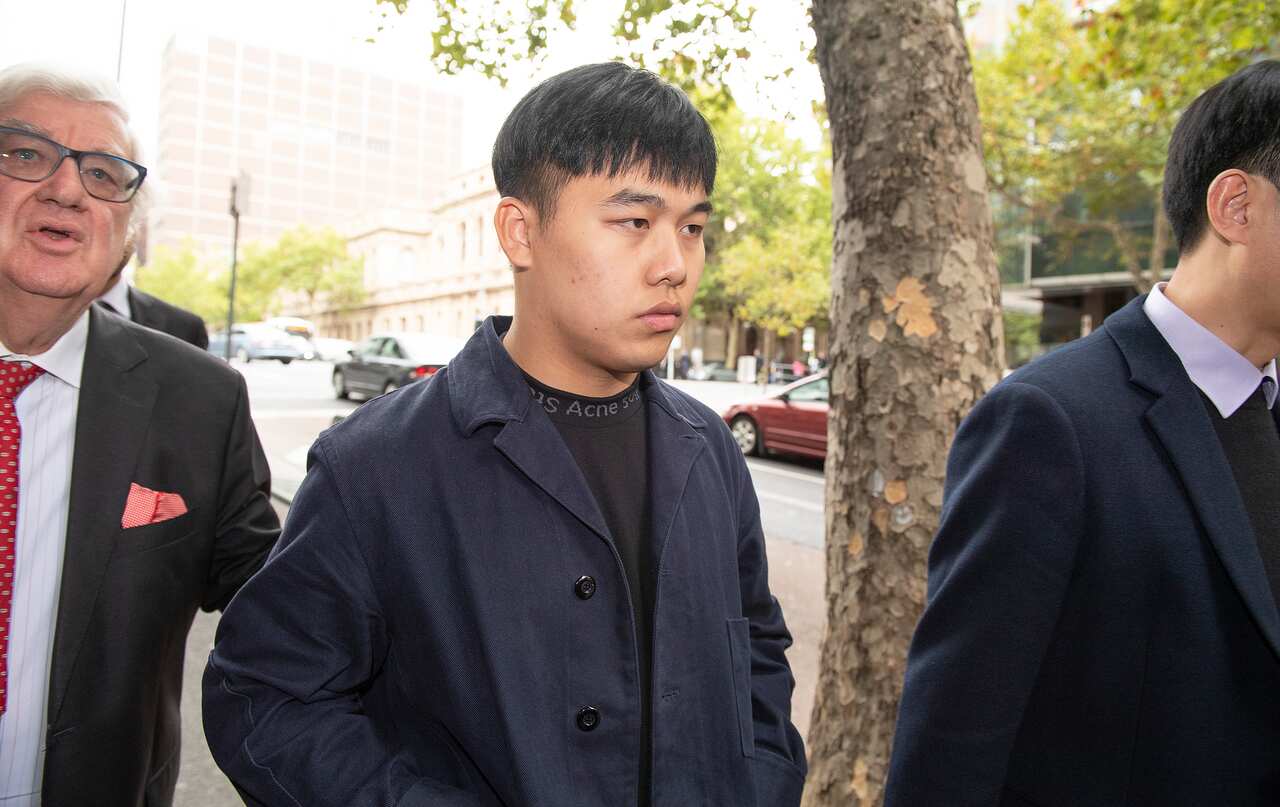 Cheng Lu leaves the Melbourne Magistrates Court, Melbourne, Monday, April 1, 2019. Cheng Lu allegedly threw a cat out a window from a high-rise apartment building and was charged with animal cruelty. (AAP Image/Ellen Smith) NO ARCHIVING