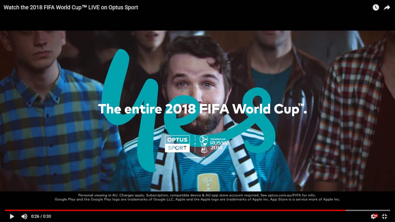 2018 FIFA World Cup™ LIVE on Optus Sport