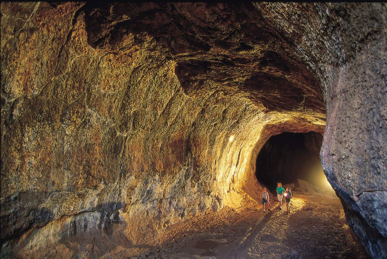 UNDARA LAVA TUBES, Qld, AAP - The Undara Lava Tubes, west of Cairns in north Queensland,)were created when the Undara Volcano erupted about 190,000 years ago. (AAPImage/Undara Experience) with AAP story slugged TRAVEL QLD UNDARA