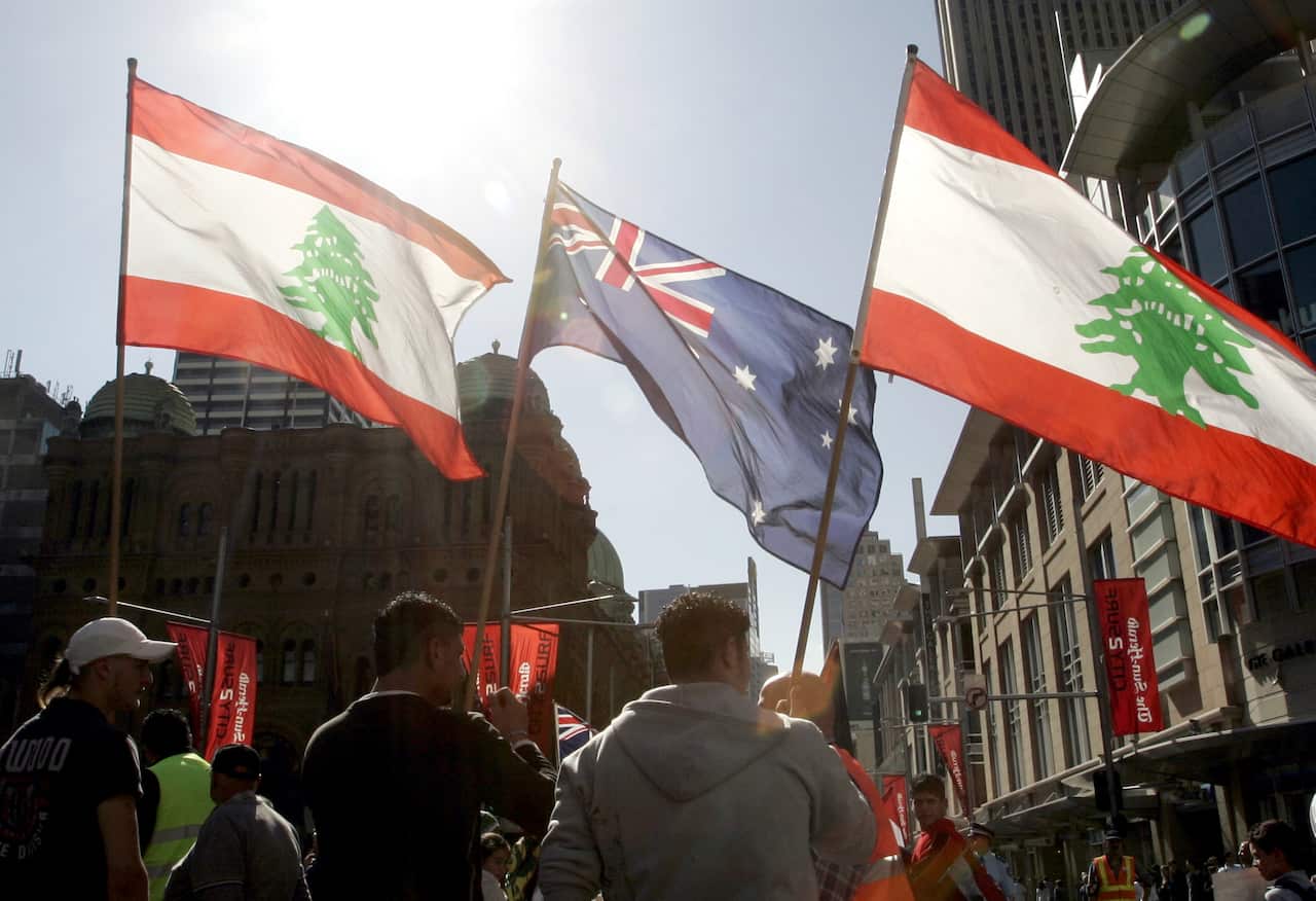 lEBANON aUSTRALIA FLAG