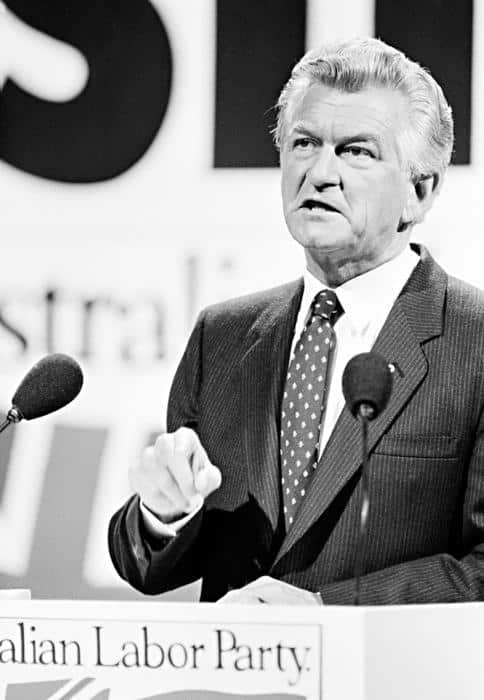 Former Prime Minister Bob Hawke