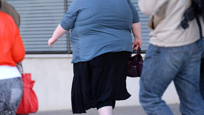 A stock image of a morbidly obese woman in Brisbane, Monday, June 16, 2014. (AAP Image/Dan Peled) NO ARCHIVING