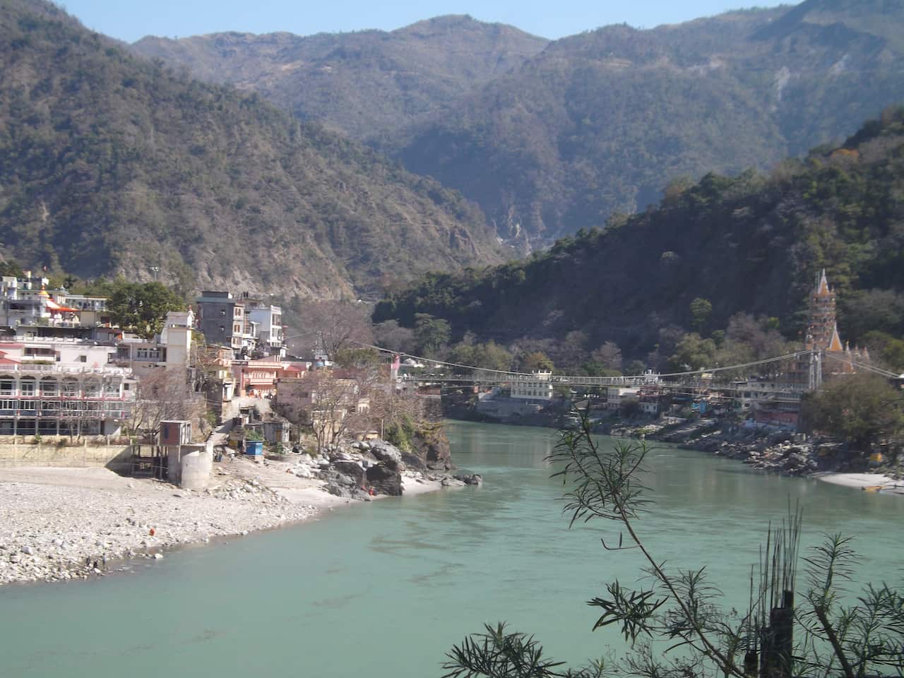 Rishikesh, one of Indias holiest cities and the so-called yoga capital of the world, March 2014