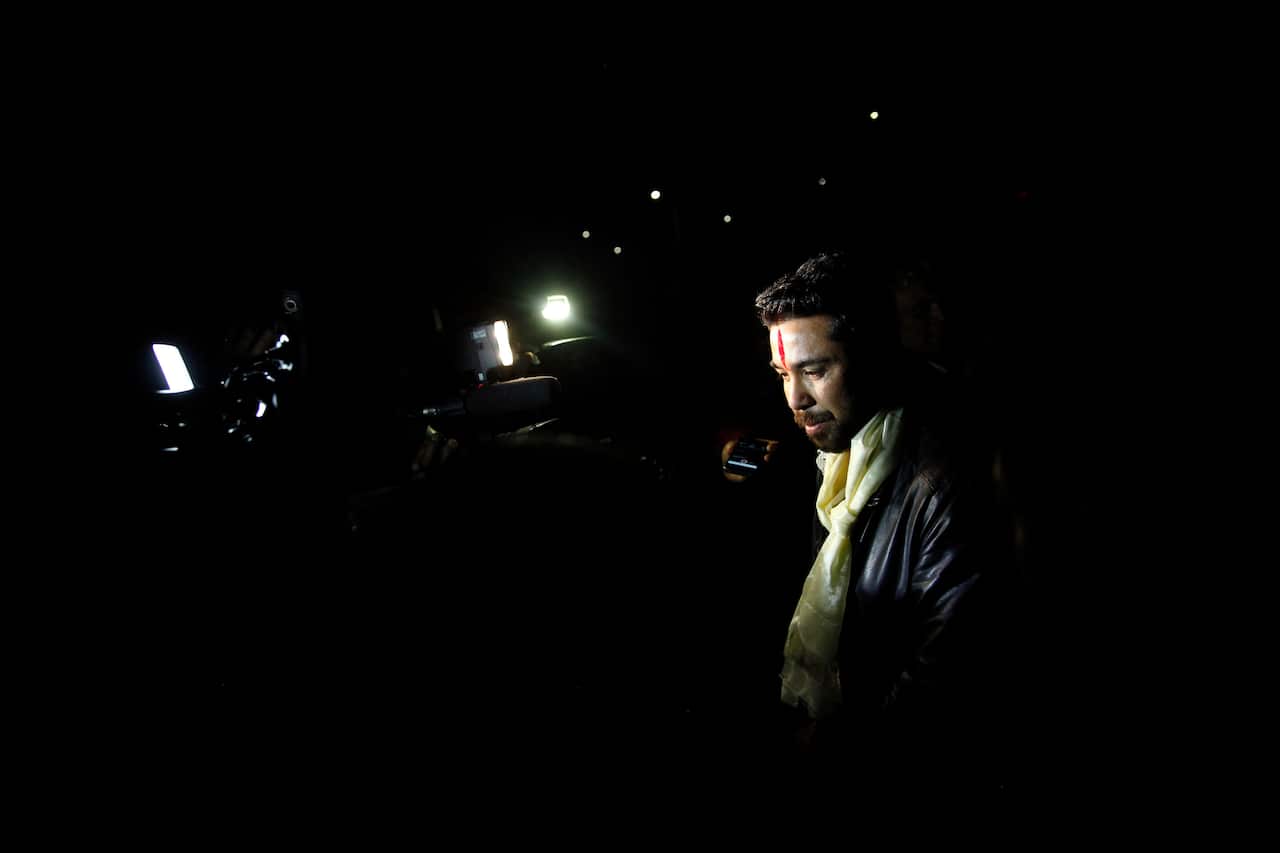 , Nepal, Tuesday, Nov. 10, 2015. Nepal captain Sagar Thapa and four other players were released on bail on Tuesday after they were charged with treason following a match-fixing probe which could see them jailed for life. The five players are accused of ta