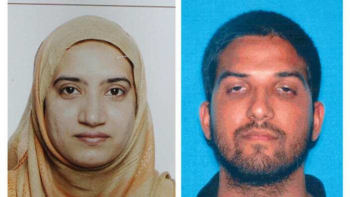 The husband and wife died in a fierce gunbattle with authorities several hours after their commando-style assault on a gathering of Farook's colleagues from San Bernardino. 