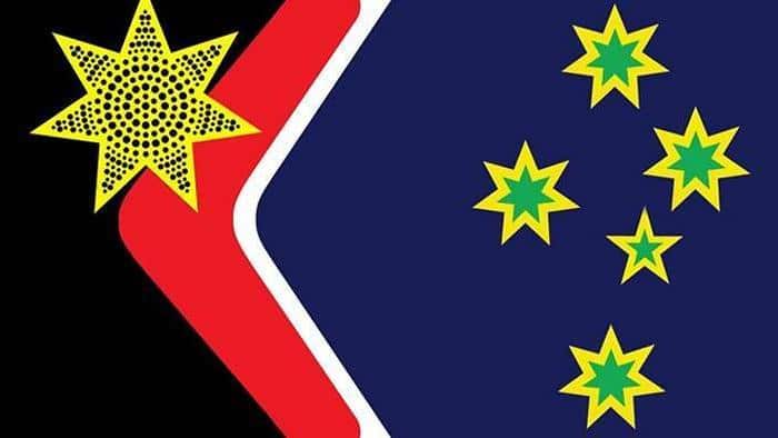 Supplied image obtained Tuesday, Jan. 26, 2016 of a proposed 'Reconciliation' design for an alternative Australian flag.