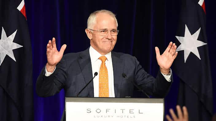 The Prime Minister says he can form government, despite a 3 per cent swing against the coalition. (AAP)