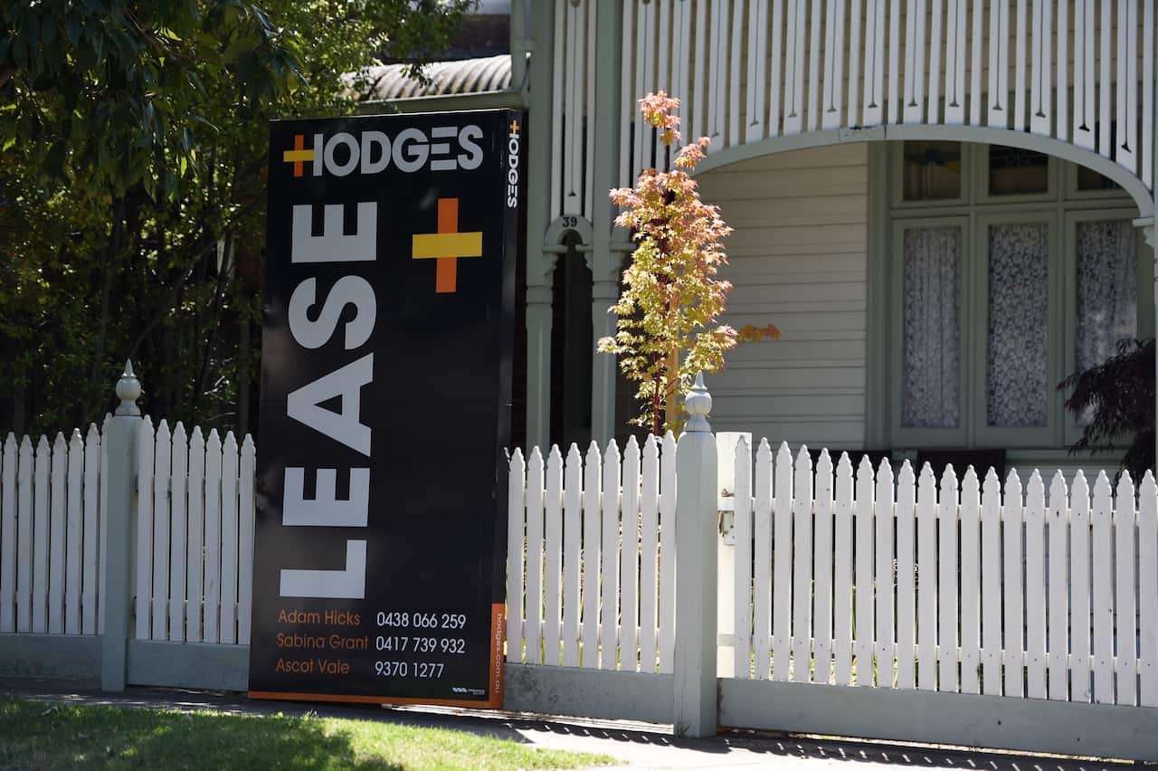 Houses for lease in Melbourne, Tuesday. Nov. 8, 2016. (AAP Image/Tracey Nearmy) NO ARCHIVING, EDITORIAL USE ONLY