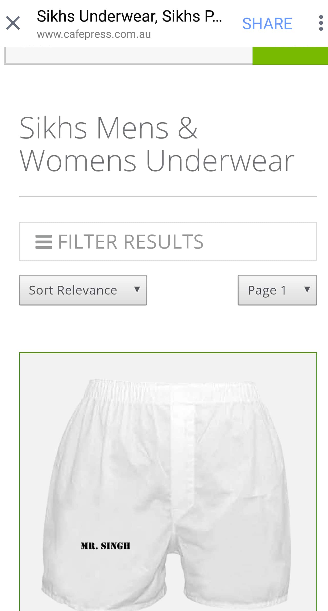 'Sikh underwear'
