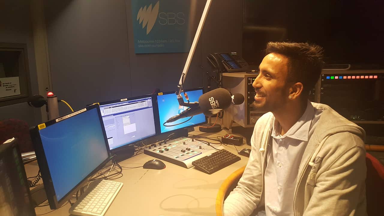 Amjyot Singh at SBS Melbourne Studio