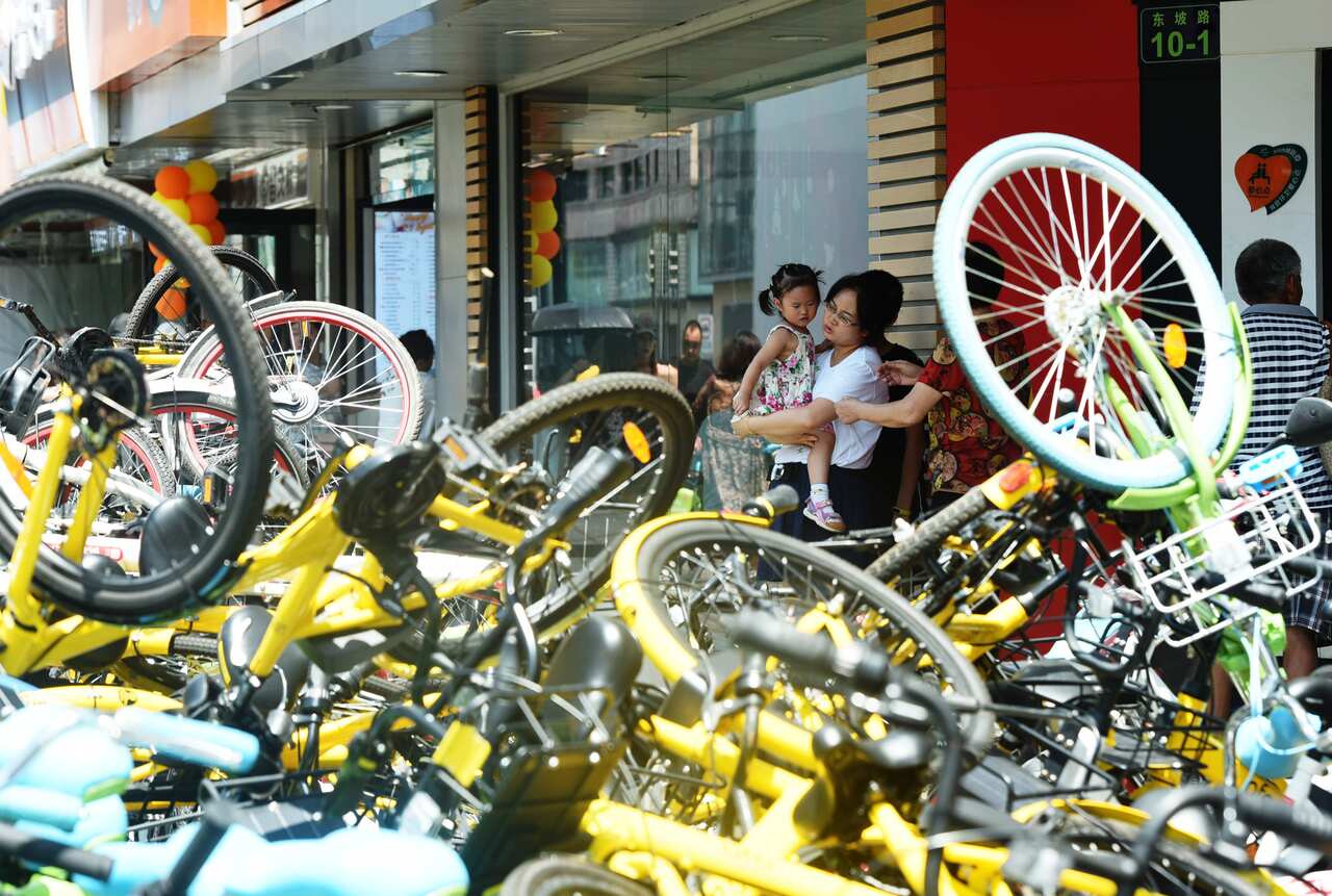 Share bikes China