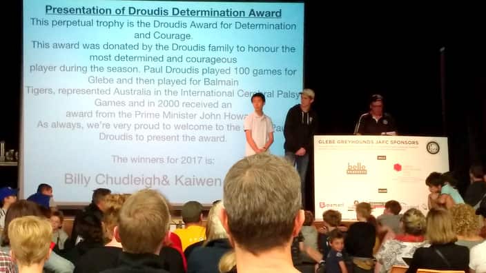 Kevin in 2017 club presentation day