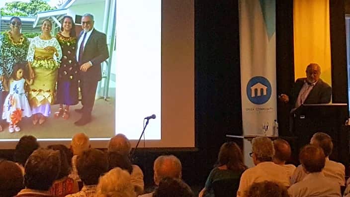 Andrew Jackomos's family 