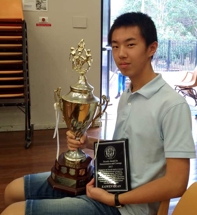 Kevin in 2017 club presentation day