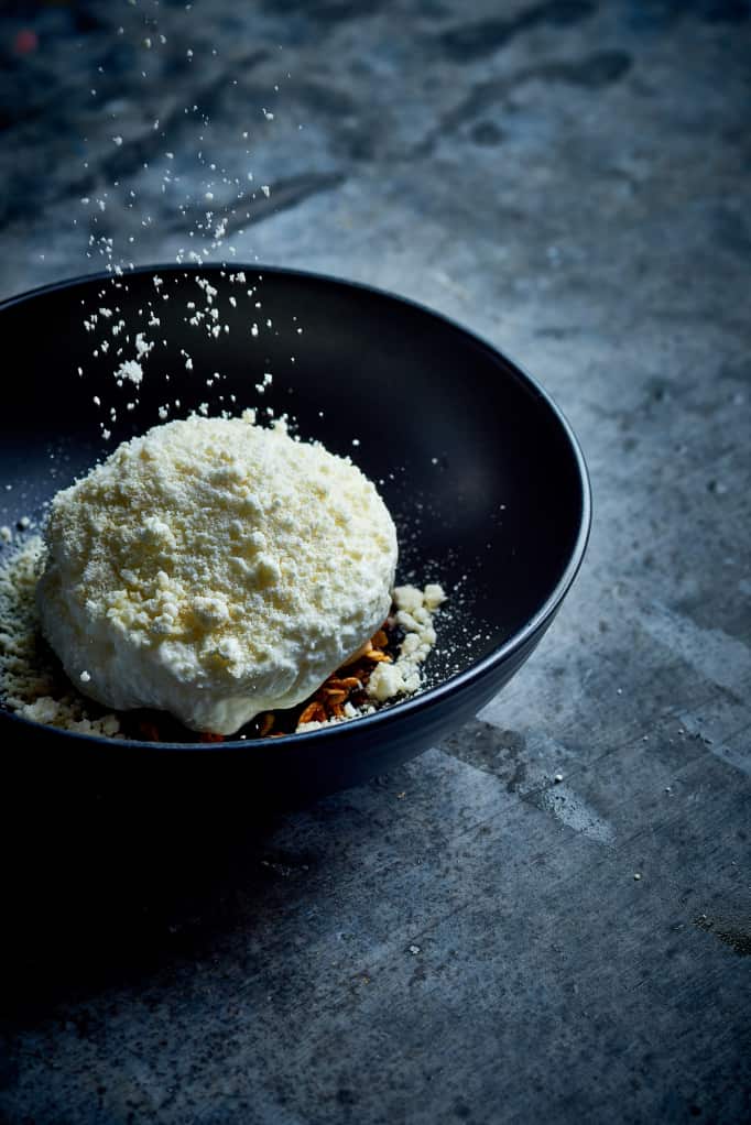 cheesecake d queso de cabra e higos de Santiago Fernández