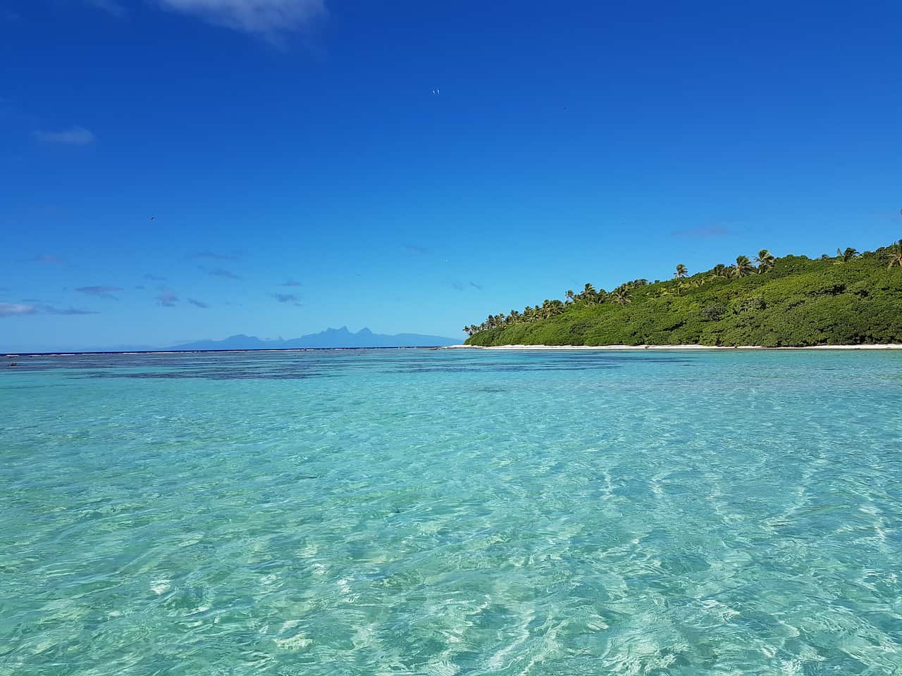 Die Insel Reiono liegt im Pazifik und gehört zu Französisch-Polynesien 