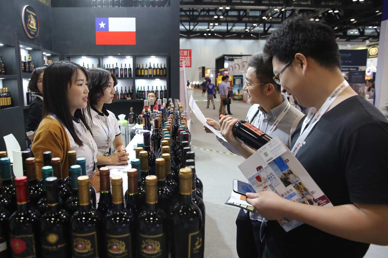 Chile enjoys zero tariffs on wines under their free trade agreement with China. 