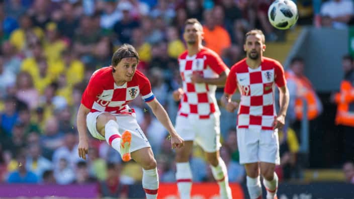 Croatian team during a match