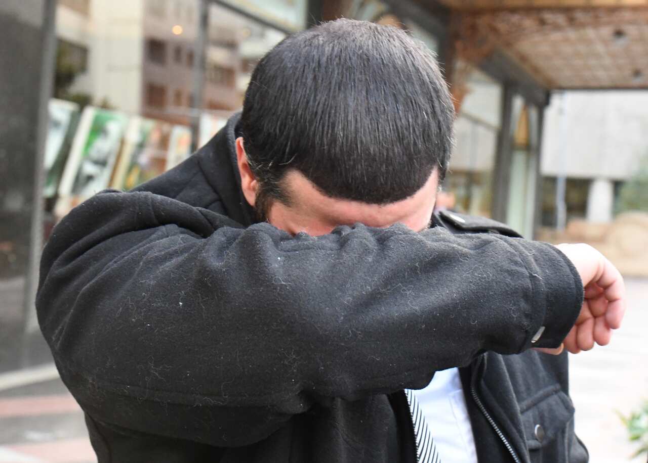 Mohammad Hassan Al Bayati leaves the Downing Centre Local Courts in Sydney