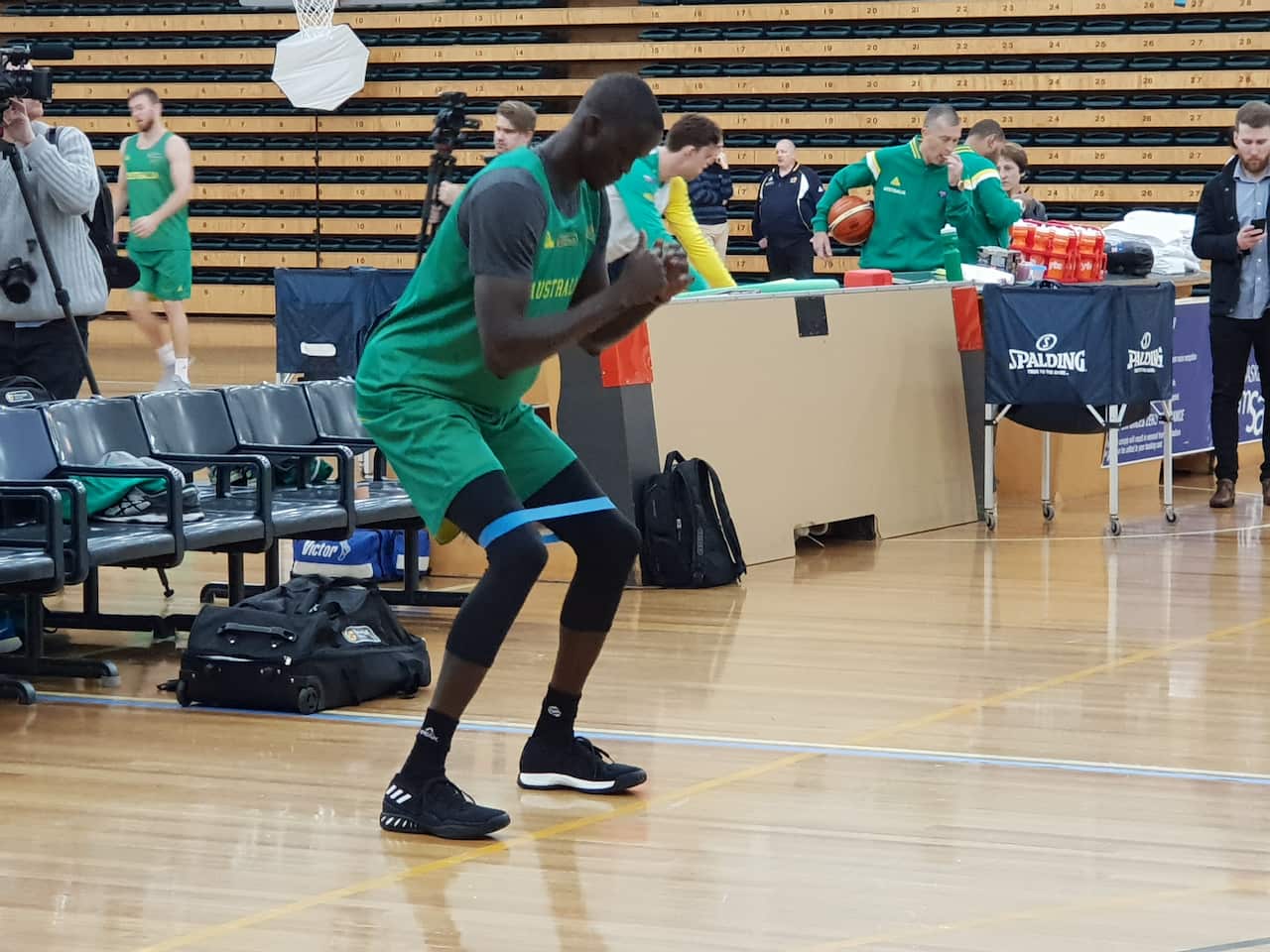 Thon Maker during the open practice