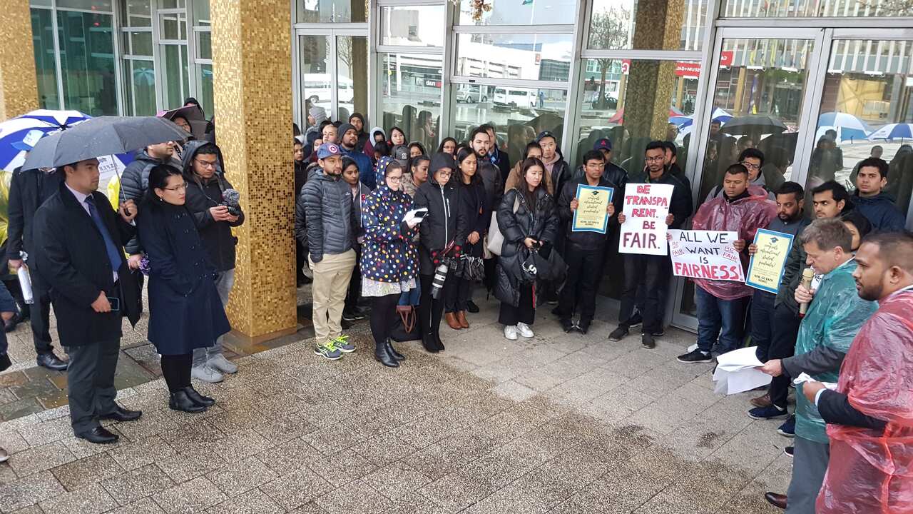 student protest canberra