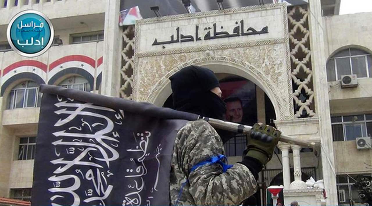 photo posted on the Twitter page of Syria's al-Qaida-linked Nusra Front on March 28, 2015,
