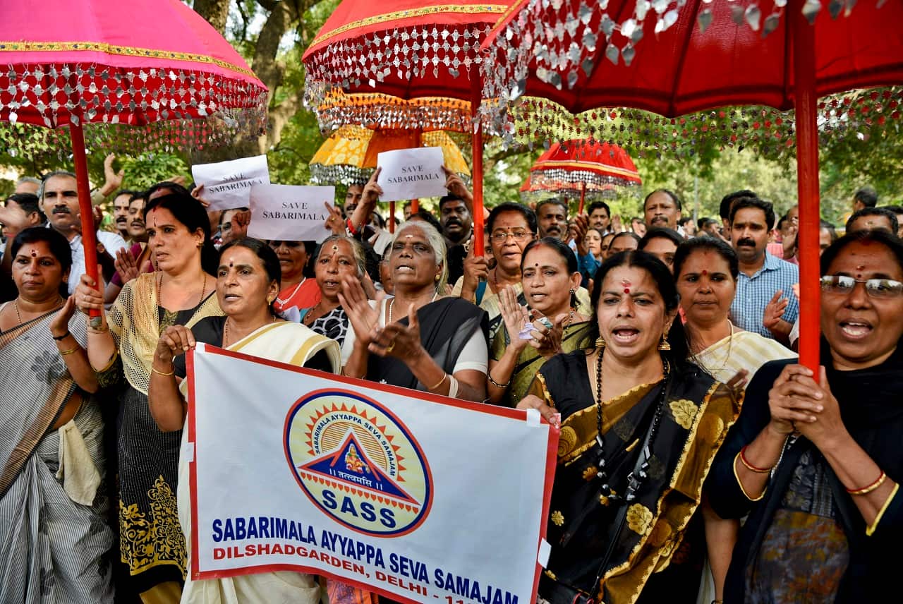 Sabarimala temple protest