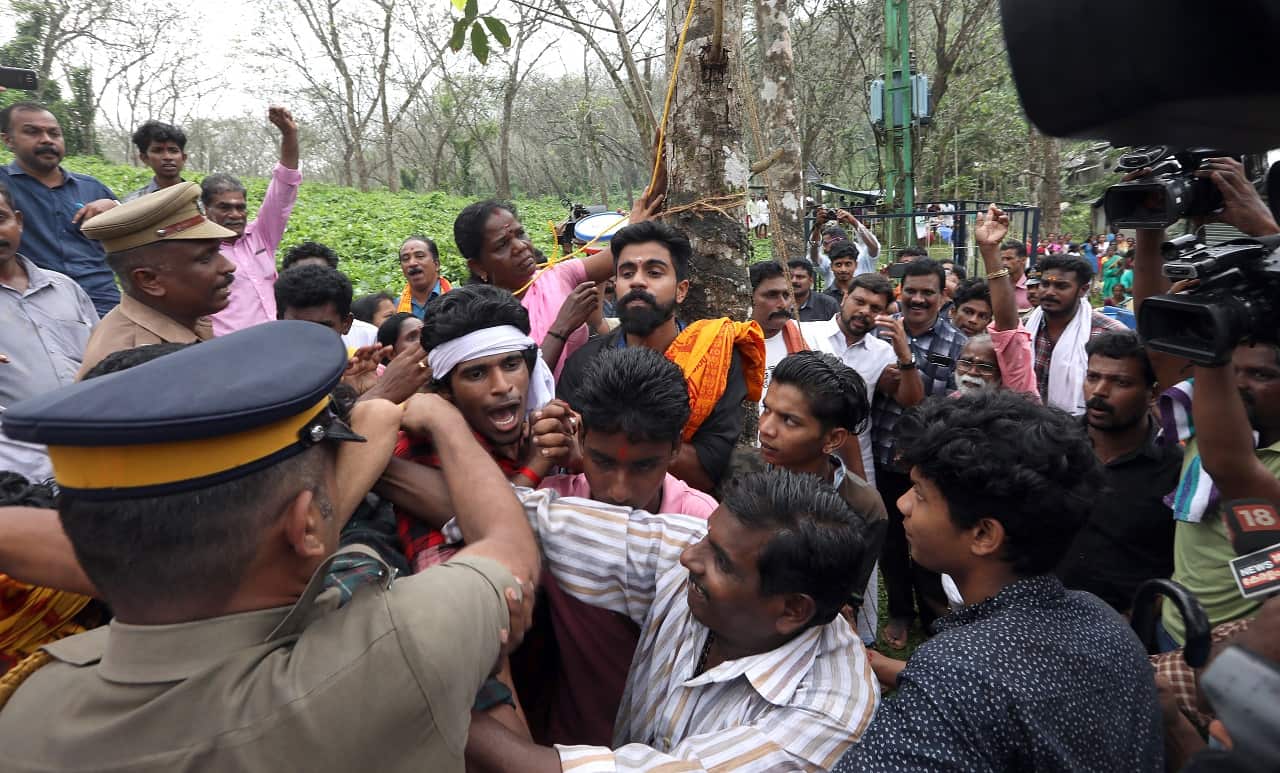 Sabarimala temple protest