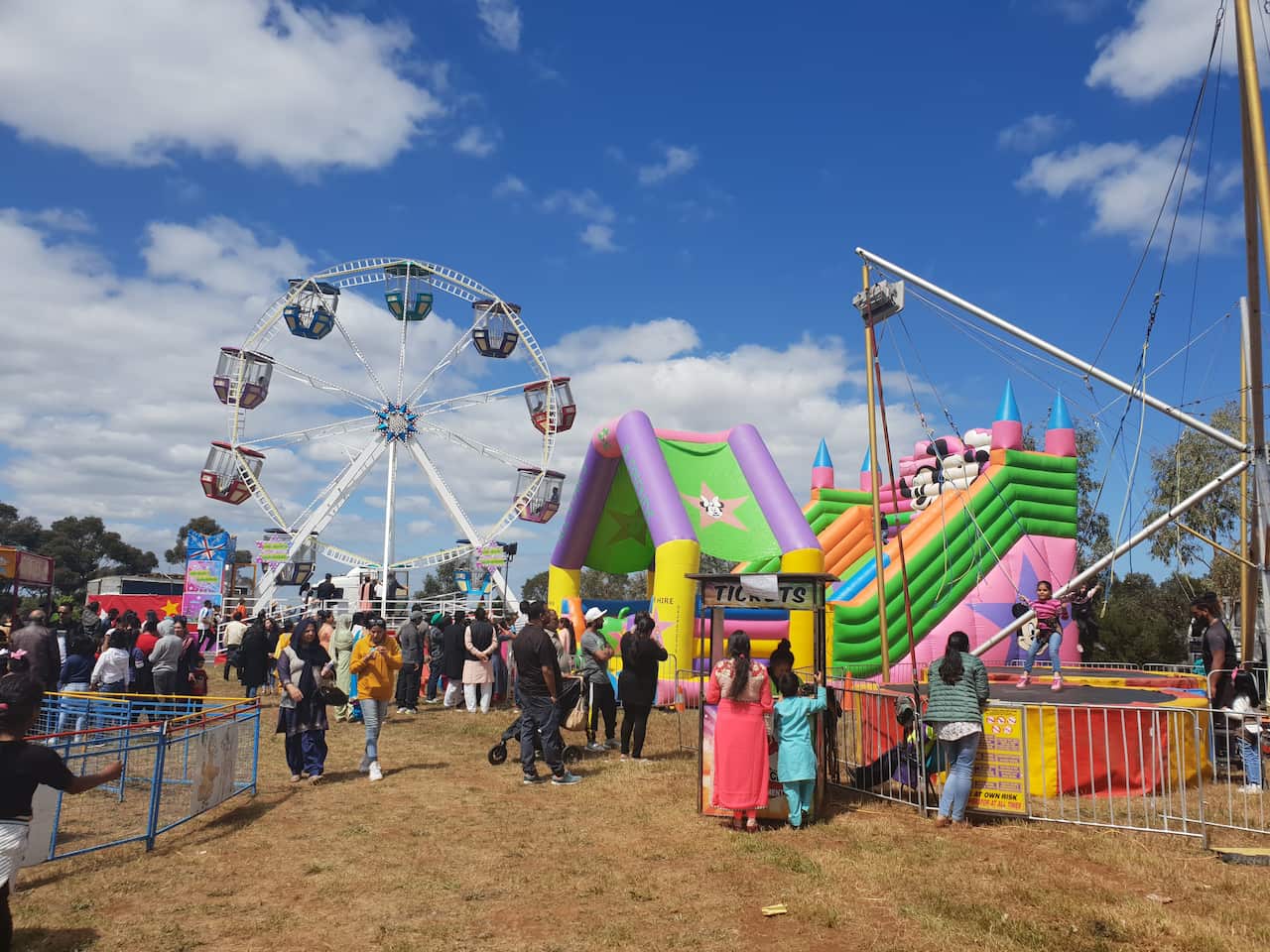 Fun activities at Sri Durga temple in Rockbank, Melbourne.