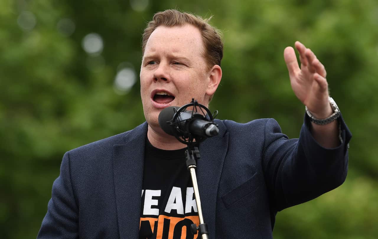 Trades Hall Council secretary Luke Hilakari 