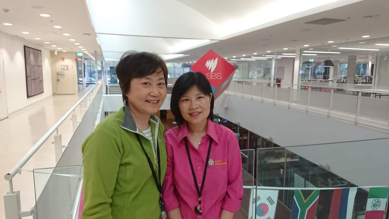 Ms Eliza Chan (left) and Ms Annie Kung