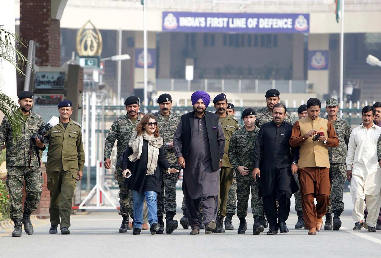 Former Indian cricketer-turned-politician Navjot Singh Sidhu, led his country's delegation to Pakistan for the groundbreaking ceremony of Kartarpur corridor.